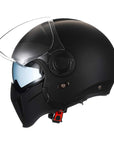 Men’s Motorcycle Helmet Double Lens Vintage Modular ABS 8