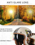 Men’s Open Face Motorcycle Helmet Lightweight ABS with EPS Foam 5