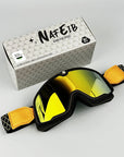 Men's Retro Motorcycle Goggles Fit Over Glasses Durable UV Protection HD Lens 0