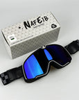 Men's Retro Motorcycle Goggles Fit Over Glasses Durable UV Protection HD Lens 12