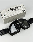Men's Retro Motorcycle Goggles Fit Over Glasses Durable UV Protection HD Lens 13