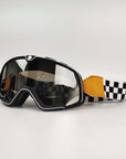 Men's Retro Motorcycle Goggles Fit Over Glasses Durable UV Protection HD Lens 1