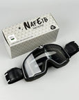 Men's Retro Motorcycle Goggles Fit Over Glasses Durable UV Protection HD Lens 6