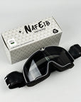 Men's Retro Motorcycle Goggles Fit Over Glasses Durable UV Protection HD Lens 8