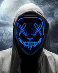 Men’s Scary LED Halloween Mask | Light Up Anonymous Cosplay 2