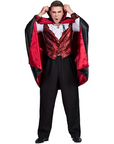 Men’s Scary Vampire Halloween Costume | Gothic Long Cape 0