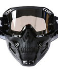 Men’s Skull Motorcycle Mask Protective Gear with Adjustable Fit 6
