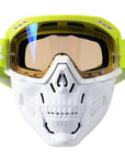 Men’s Skull Motorcycle Mask Protective Gear with Adjustable Fit 7