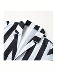 Men’s Striped Halloween Movie Costume Suit | Long Sleeve 3-Piece 4