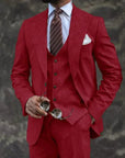 Men's Three-Piece Breathable Fabric Suit 12