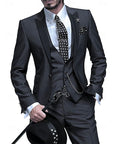 Men's Three-Piece Elegant Linen Suit 4