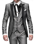 Men's Three-Piece Elegant Linen Suit 6