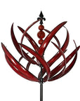 Metal Garden Wind Spinner Kinetic Art Sculpture - Elegant Outdoor Decor for Garden 0