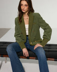 Mikaela | Corduroy Lapel Metal Button Blazer 2