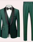 Variant image for Mikkel - Stylish Black Suit for Men, Slim Fit Wedding Suit, 2-Piece Set-19