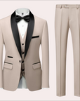 Variant image for Mikkel - Stylish Black Suit for Men, Slim Fit Wedding Suit, 2-Piece Set-1