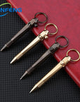 Mini Brass Tactical Pen Keychain – Durable Self-Defense Tool with Smooth Writing for Everyday Use 4
