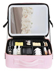 MirrorGlam | LED Light Makeup Bag with Mirror for On-the-Go Styling 3