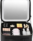 MirrorGlam | LED Light Makeup Bag with Mirror for On-the-Go Styling 6