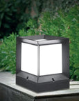 Modern Outdoor Lamp – Sleek Aluminum Cube Light Fixture for Garden, Terrace, and Pathway Illumination 1