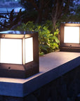 Modern Outdoor Lamp – Sleek Aluminum Cube Light Fixture for Garden, Terrace, and Pathway Illumination 2