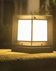Modern Outdoor Lamp – Sleek Aluminum Cube Light Fixture for Garden, Terrace, and Pathway Illumination 5