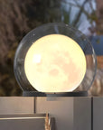 Modern Outdoor Solar Pillar Lamp - Weatherproof Garden Light with Dual-Layer Moonlight Design 0
