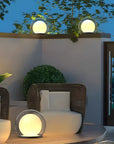 Modern Outdoor Solar Pillar Lamp - Weatherproof Garden Light with Dual-Layer Moonlight Design 11