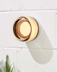 Modern Wall Light Elegant Dimpled Design Metal and Glass Sconce 0