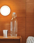 Modern Wall Light Elegant Dimpled Design Metal and Glass Sconce 3