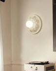 Modern Wall Sconce Milky Coffee Resin Contemporary Design Lighting 4