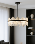 MonteLume | Modern Crystal Black Chandelier Terri 4
