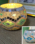 MosaicGlow | Elegant Handcrafted Glass Tealight Holder 16