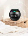 Multifunctional Bluetooth Alarm Clock Speaker with LED Display and Colorful Night Light – 2200mAh Battery 4