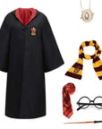 MysticRobe | Enchanting Wizard Costume Set with Cloak, Wand, and Accessories 6