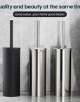 NeatSteel | Stylish Durable Stainless Steel Toilet Brush Set 5