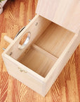 NestNest | Sturdy Natural Wooden Bird House Nesting Box with Perch 1