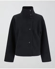 Norava | Chic Modern Short Women's Coat with Elegant Collar and Button Closure 0