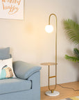 NordicGlow - Floor Lamp with Side Table 11