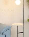 NordicGlow - Floor Lamp with Side Table 3
