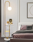 NordicGlow - Floor Lamp with Side Table 4