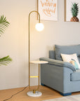 NordicGlow - Floor Lamp with Side Table 8