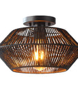 Novion | Vintage Bamboo Woven Ceiling Lamp with Modern Touch 0