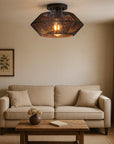 Novion | Vintage Bamboo Woven Ceiling Lamp with Modern Touch 1