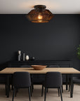 Novion | Vintage Bamboo Woven Ceiling Lamp with Modern Touch 4