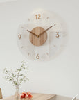 ScandiTime – Nordic Style Solid Wood Wall Clock for Minimalist Elegance