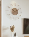 ScandiTime – Nordic Style Solid Wood Wall Clock for Minimalist Elegance