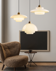 Olynt | Luminous Milky White Glass Pendant Lamp for Modern Home Spaces 1