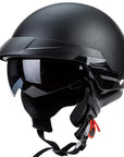 Open Cruiser Motorcycle Helmet DOT Approved Lightweight Design 1
