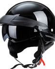 Open Cruiser Motorcycle Helmet DOT Approved Lightweight Design 6